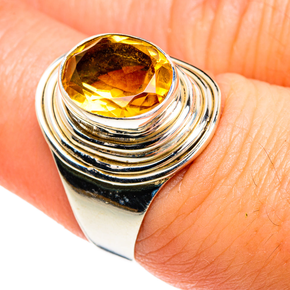 Mandarin Citrine Rings handcrafted by Anasilvercos - RING77205