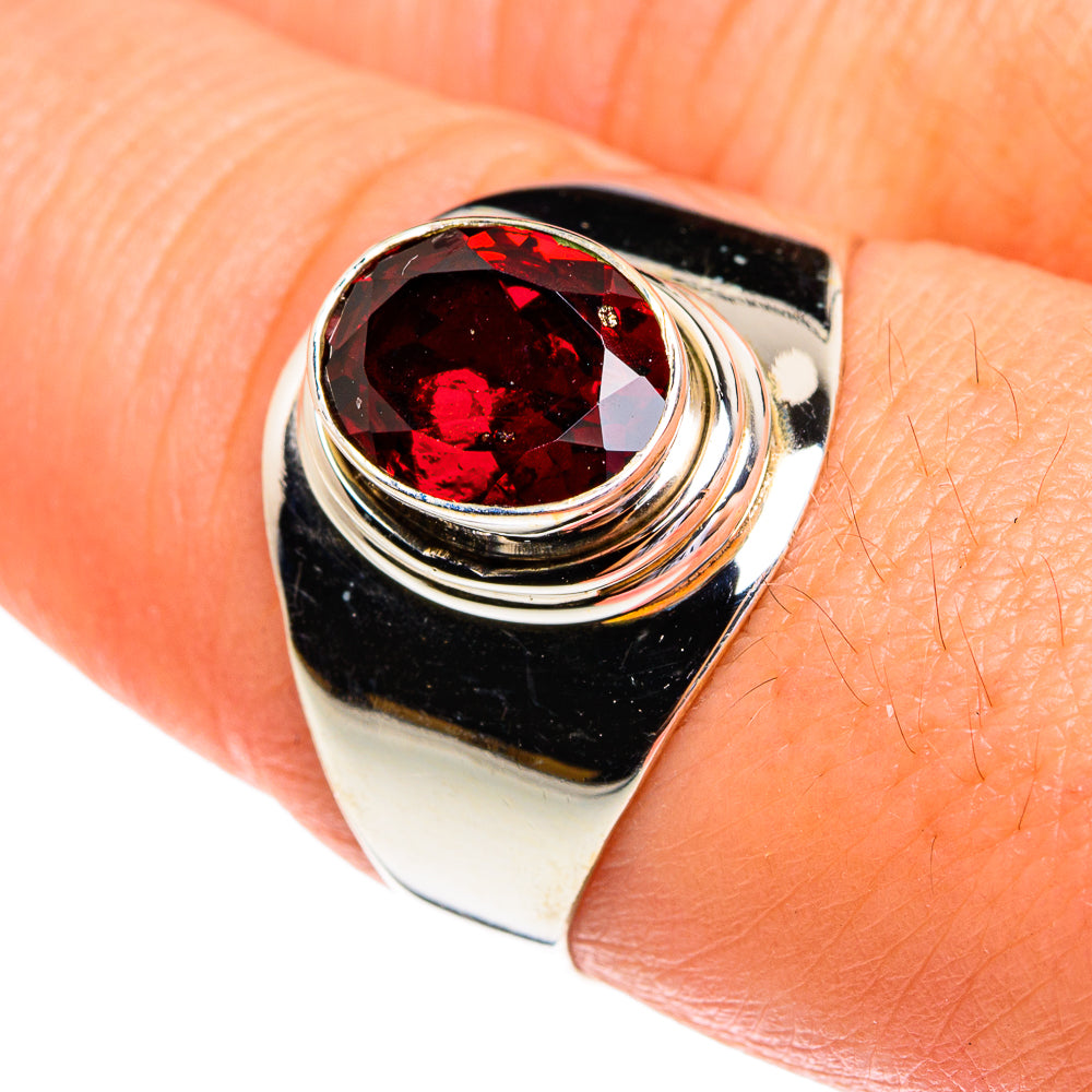 Garnet Rings handcrafted by Anasilvercos - RING77210