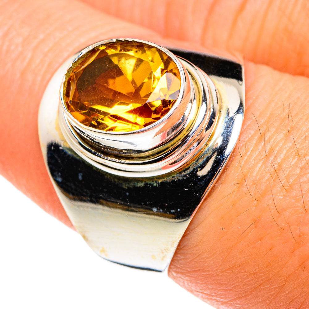 Mandarin Citrine Rings handcrafted by Anasilvercos - RING77229