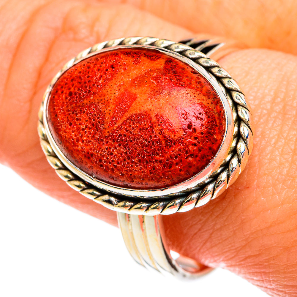 Sponge Coral Rings handcrafted by Anasilvercos - RING77230