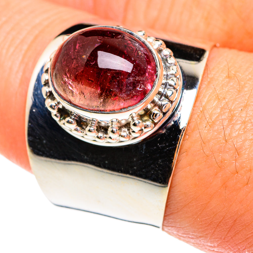 Pink Tourmaline Rings handcrafted by Anasilvercos - RING77233