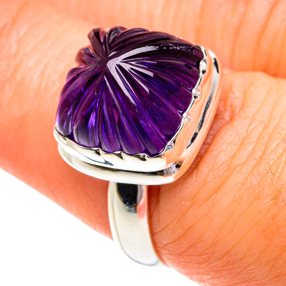 Amethyst Rings handcrafted by Anasilvercos - RING77237
