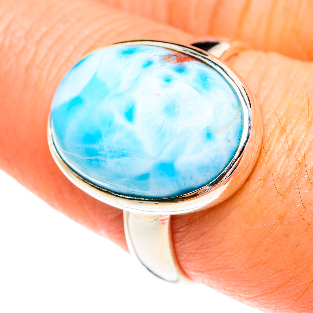 Larimar Rings handcrafted by Anasilvercos - RING77250