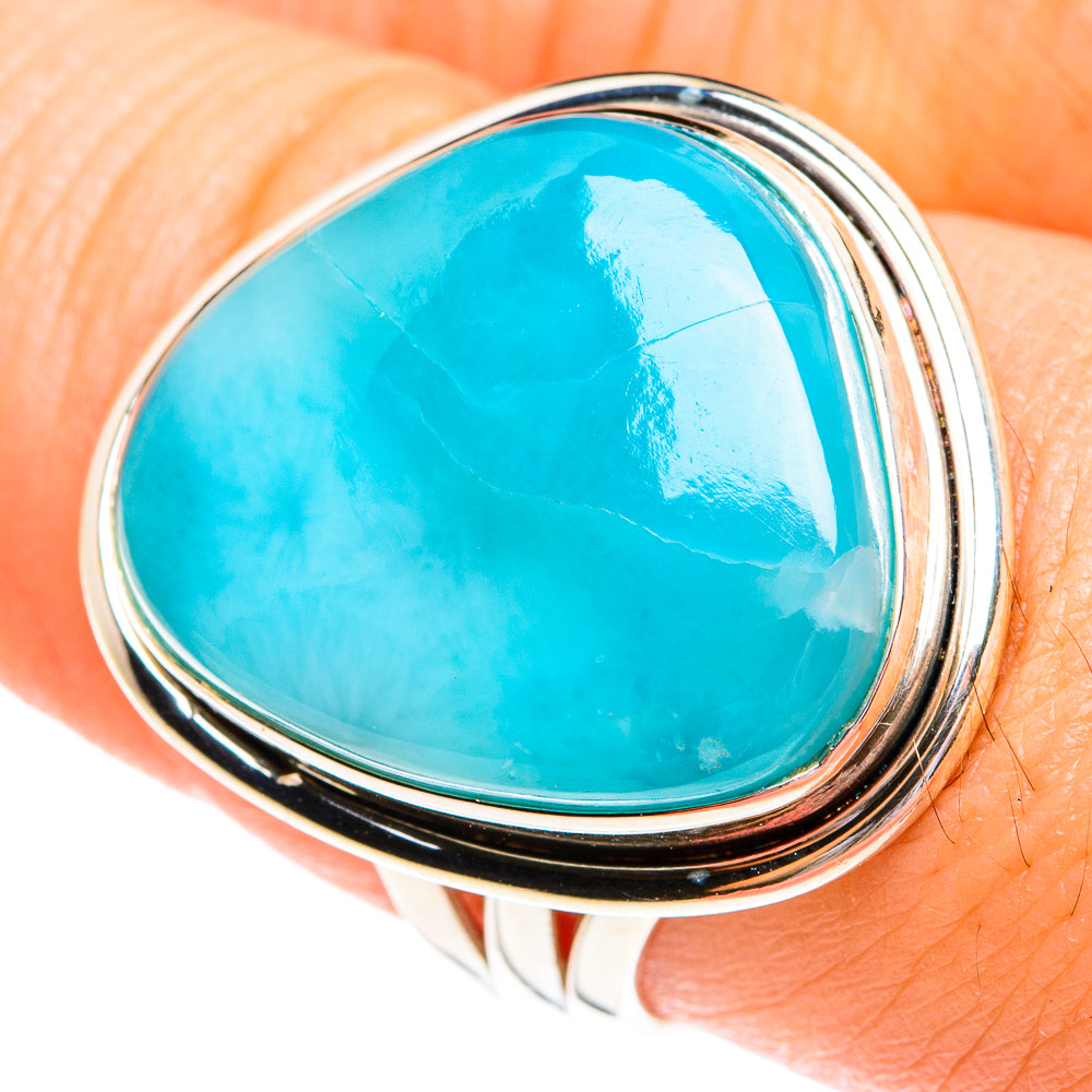 Larimar Rings handcrafted by Anasilvercos - RING77251