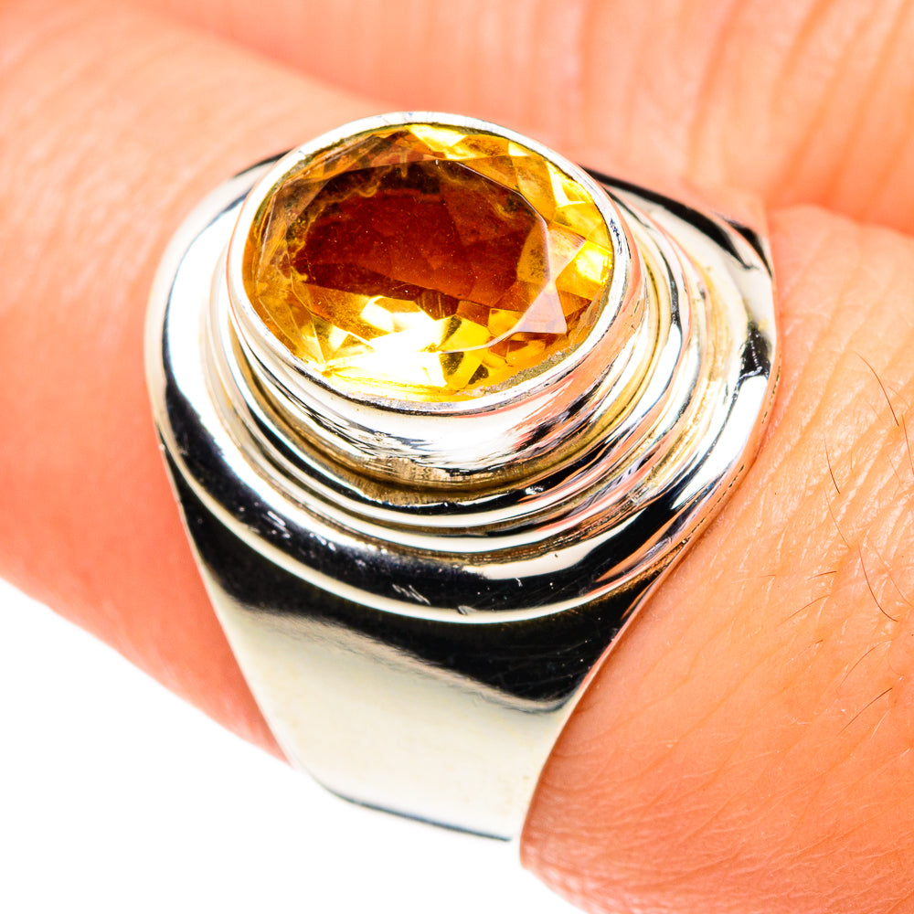 Mandarin Citrine Rings handcrafted by Anasilvercos - RING77256