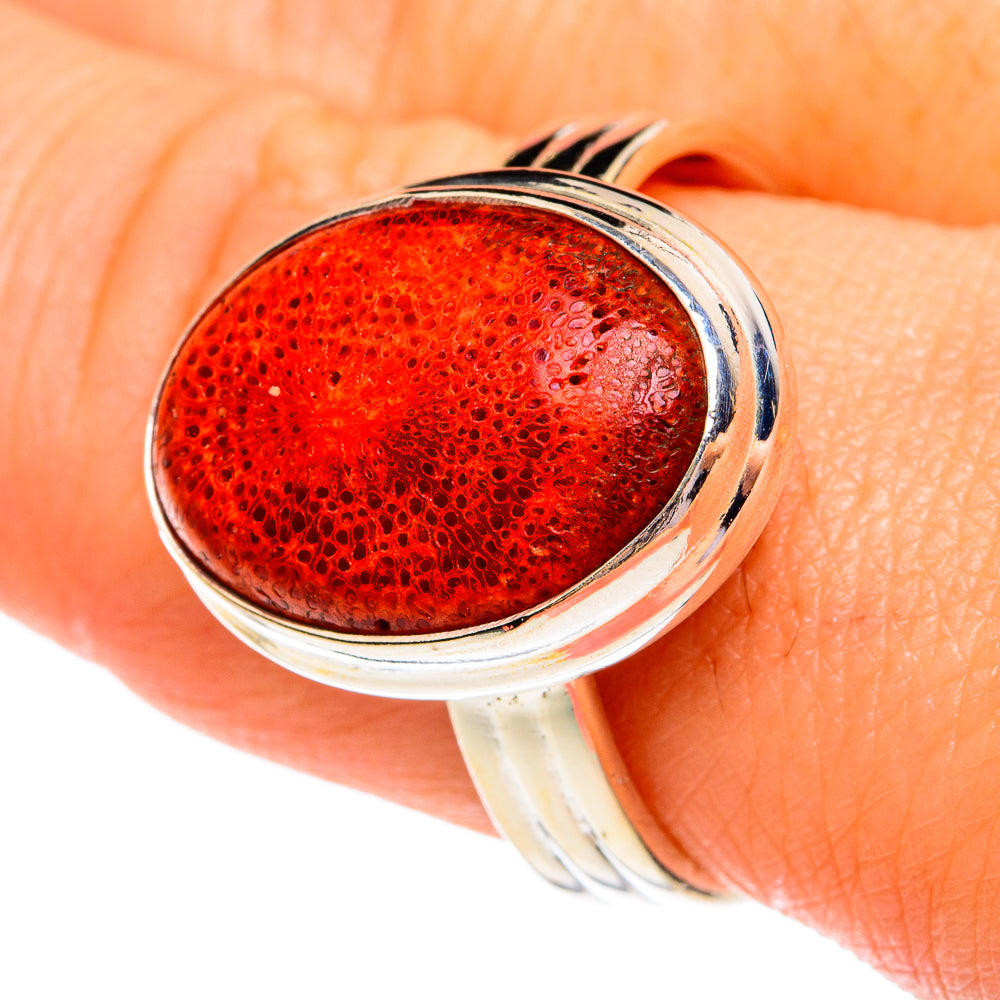Sponge Coral Rings handcrafted by Anasilvercos - RING77257