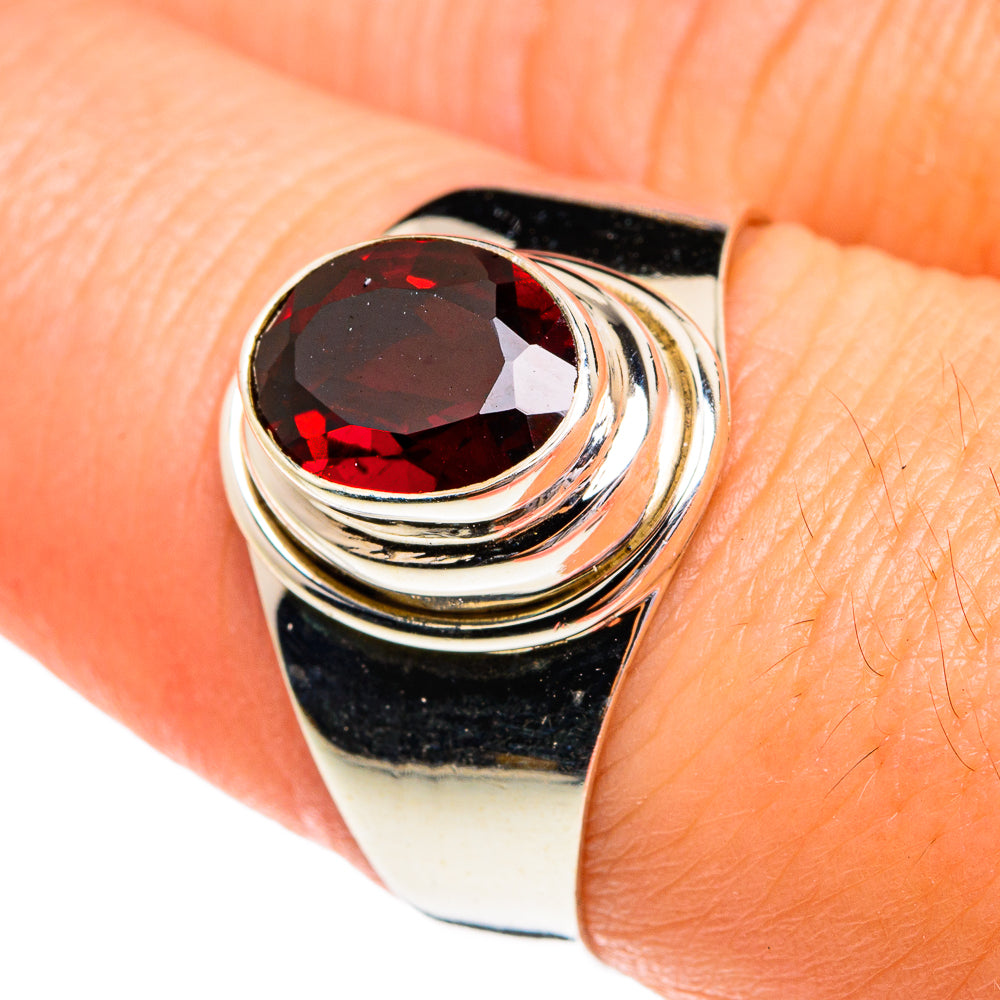 Garnet Rings handcrafted by Anasilvercos - RING77261