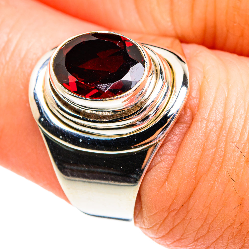 Garnet Rings handcrafted by Anasilvercos - RING77262
