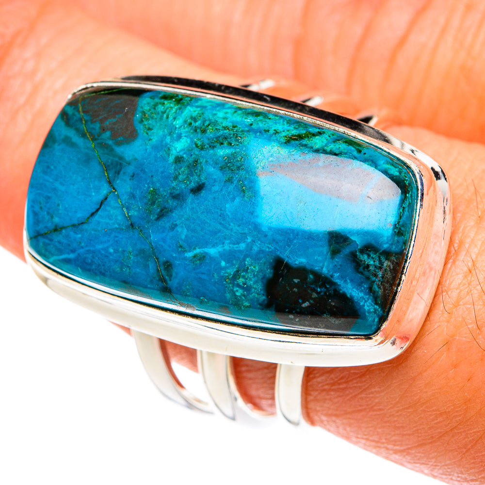 Chrysocolla Rings handcrafted by Anasilvercos - RING77280