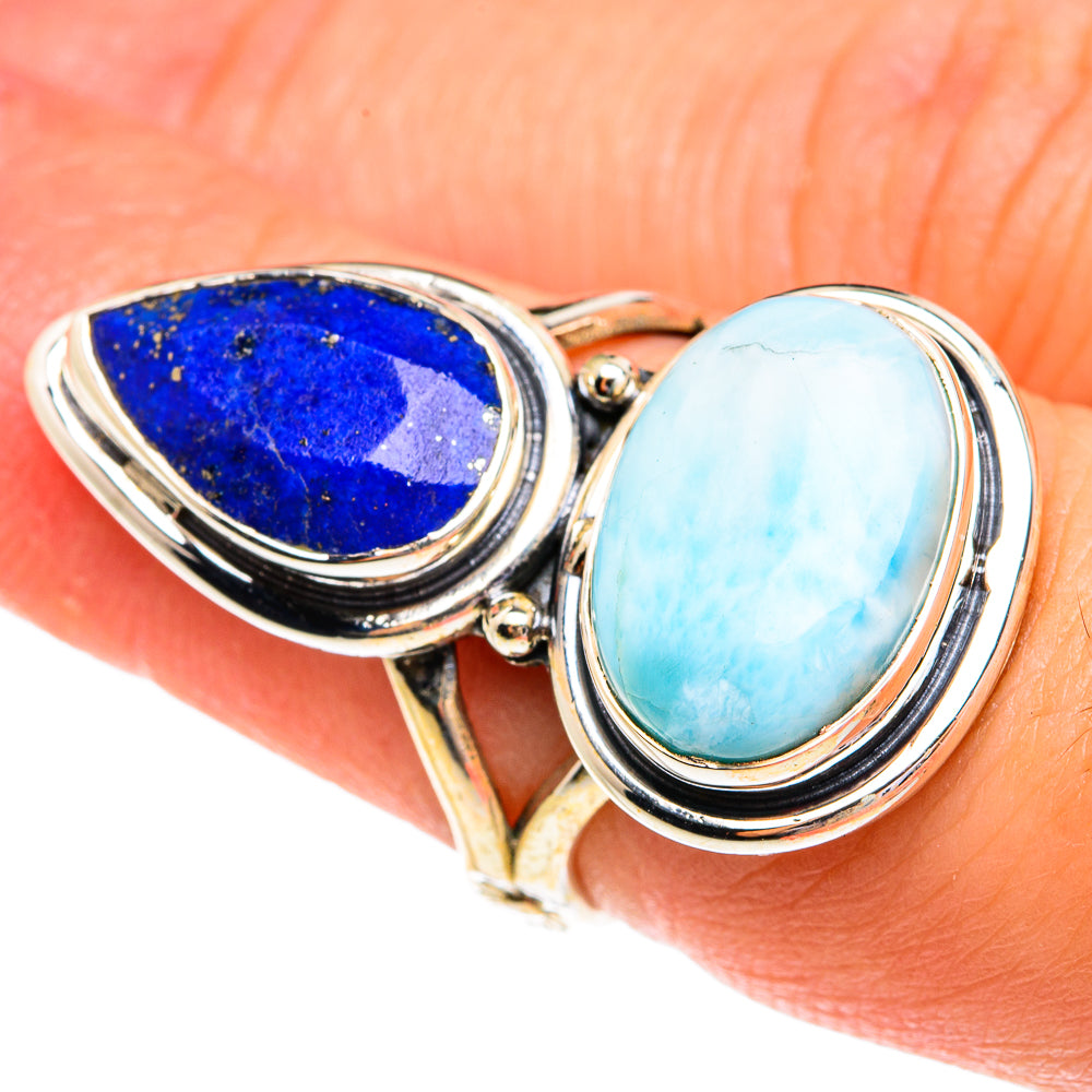 Larimar Rings handcrafted by Anasilvercos - RING77283