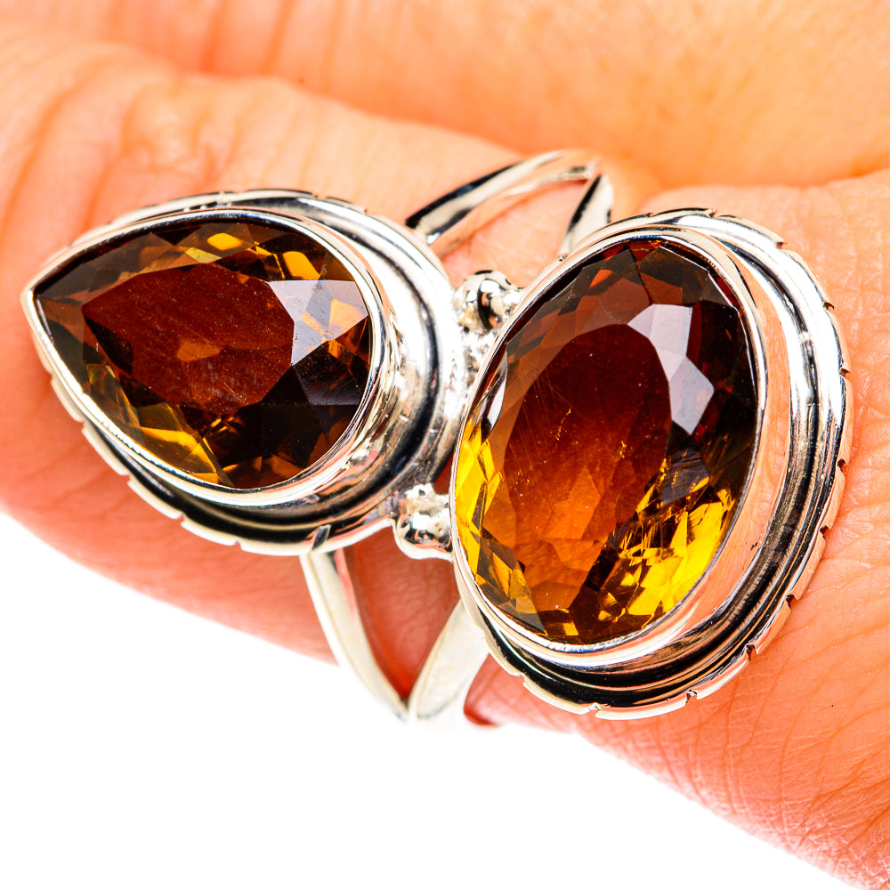 Mandarin Citrine Rings handcrafted by Anasilvercos - RING77300