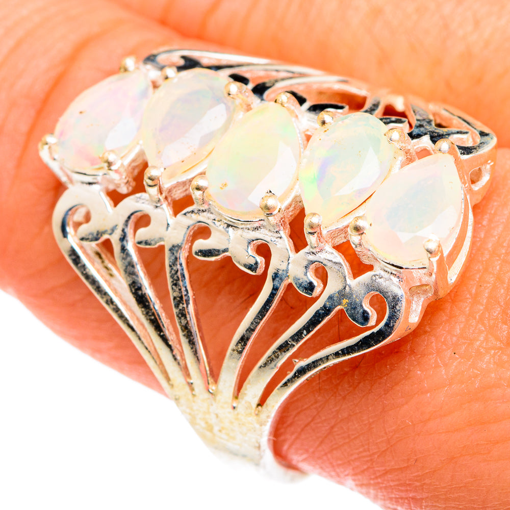 Ethiopian Opal Rings handcrafted by Anasilvercos - RING77321