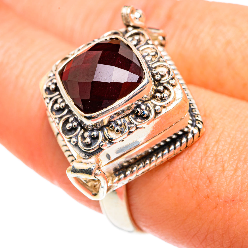 Garnet Rings handcrafted by Anasilvercos - RING77347