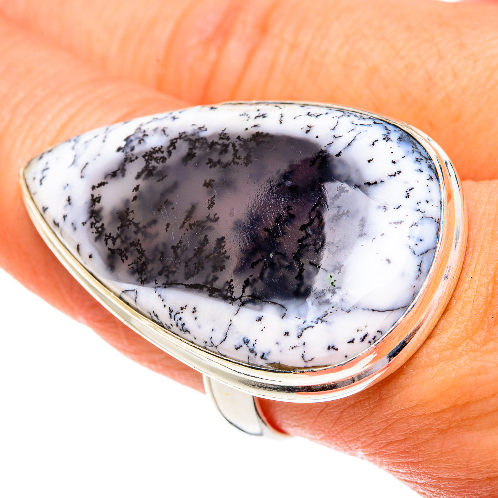 Dendritic Opal Rings handcrafted by Anasilvercos - RING77352