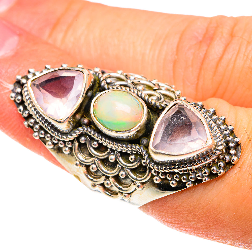 Ethiopian Opal Rings handcrafted by Anasilvercos - RING77360