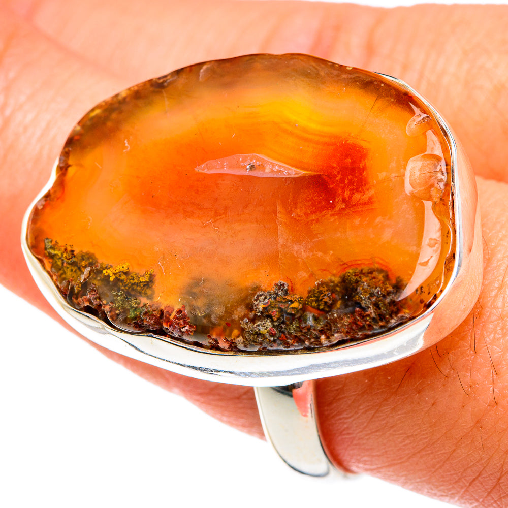 Yellow Geode Slice Rings handcrafted by Anasilvercos - RING77373