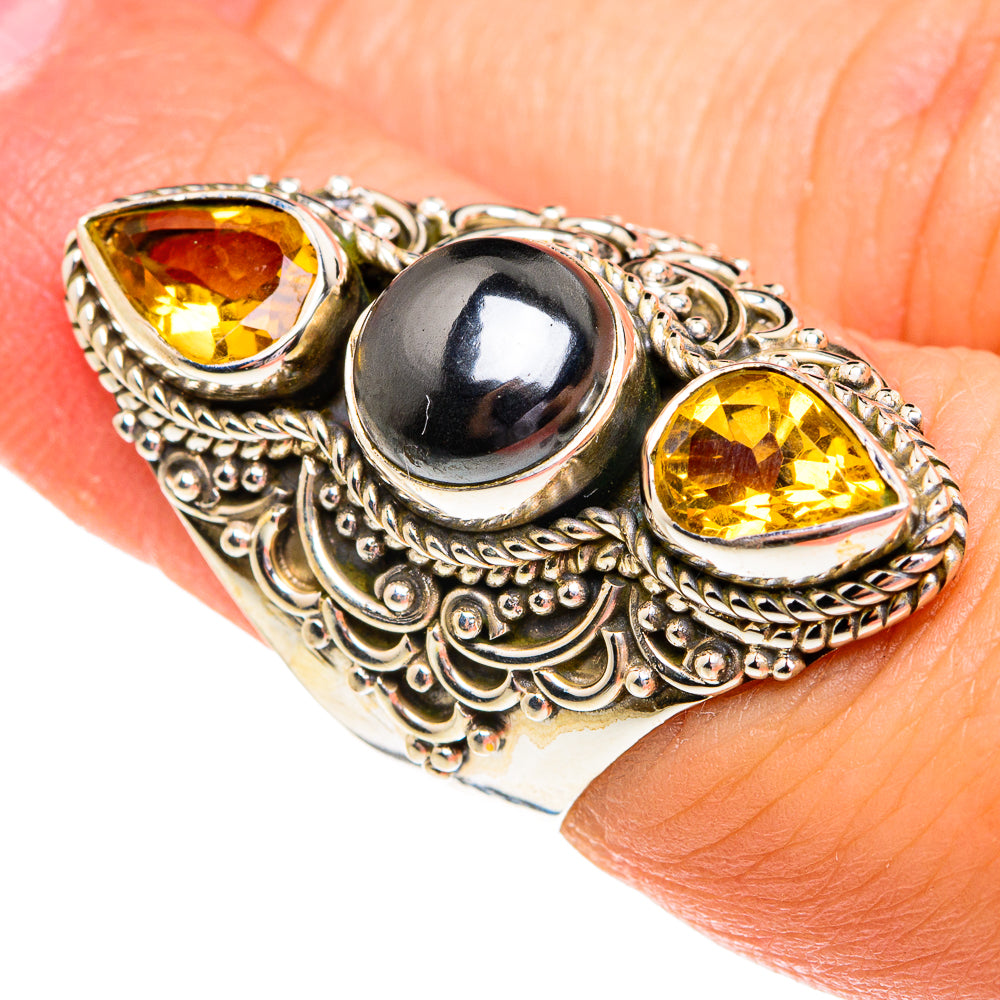 Hematite Rings handcrafted by Anasilvercos - RING77375