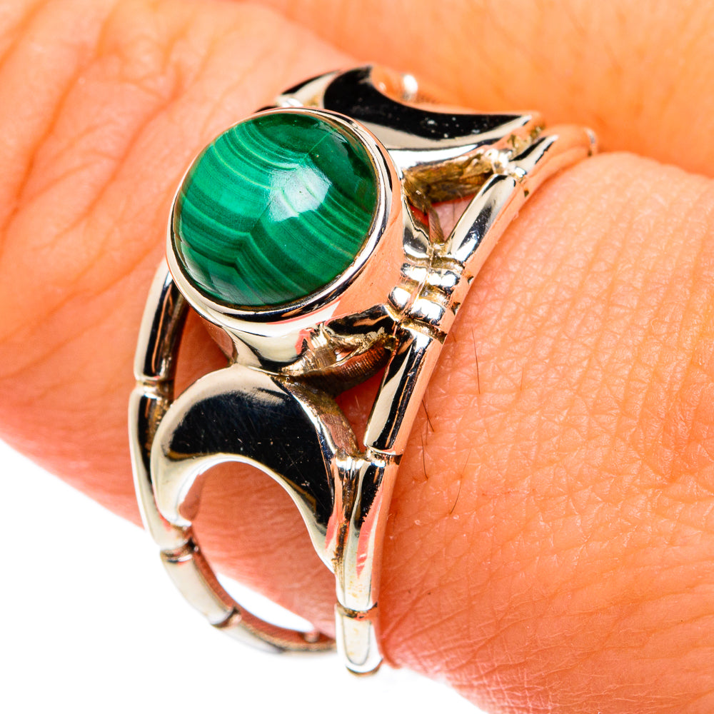Malachite Rings handcrafted by Anasilvercos - RING77384
