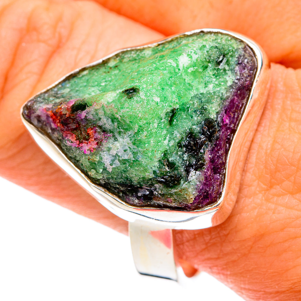Ruby Zoisite Rings handcrafted by Anasilvercos - RING77385