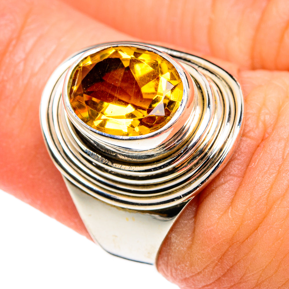 Mandarin Citrine Rings handcrafted by Anasilvercos - RING77389