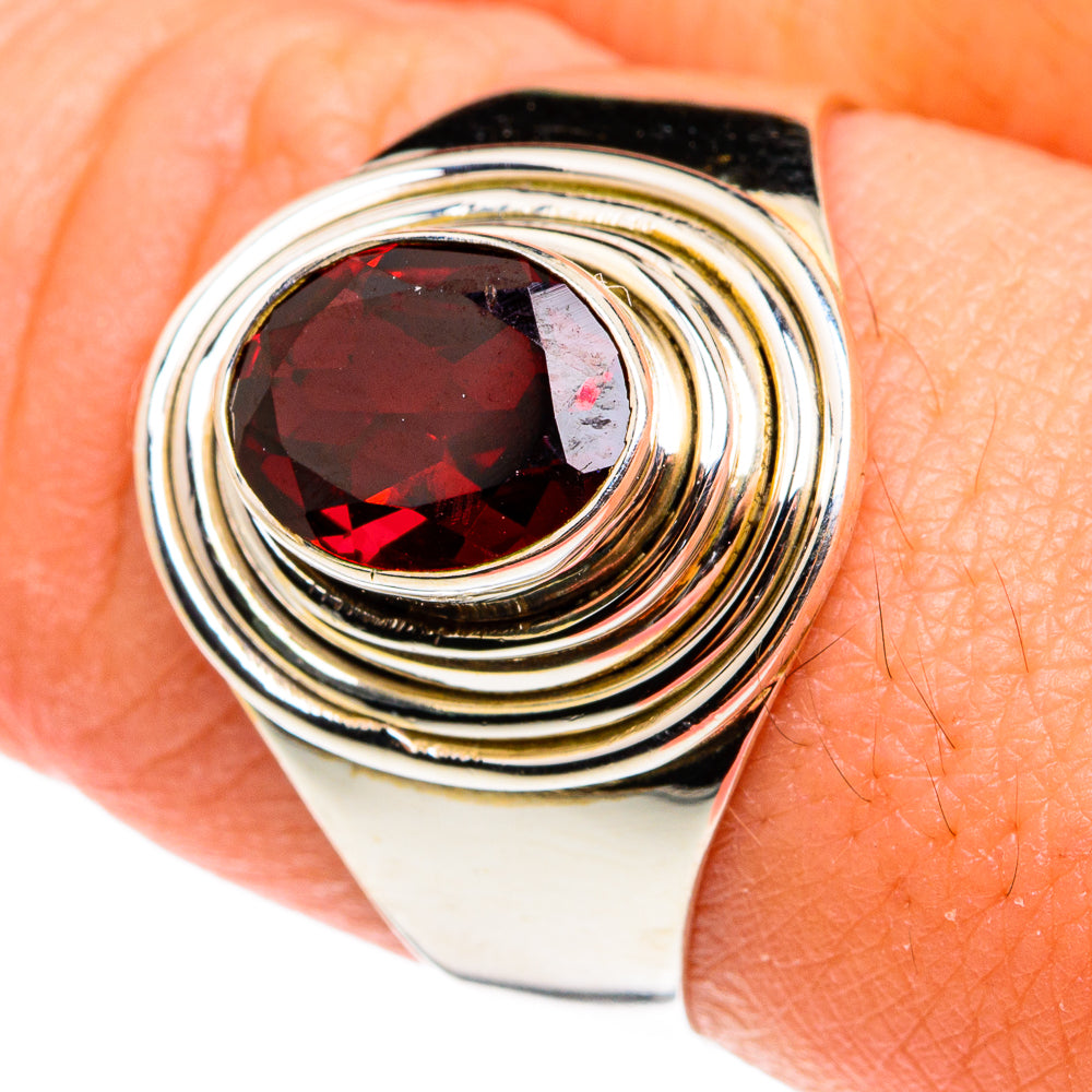 Garnet Rings handcrafted by Anasilvercos - RING77397