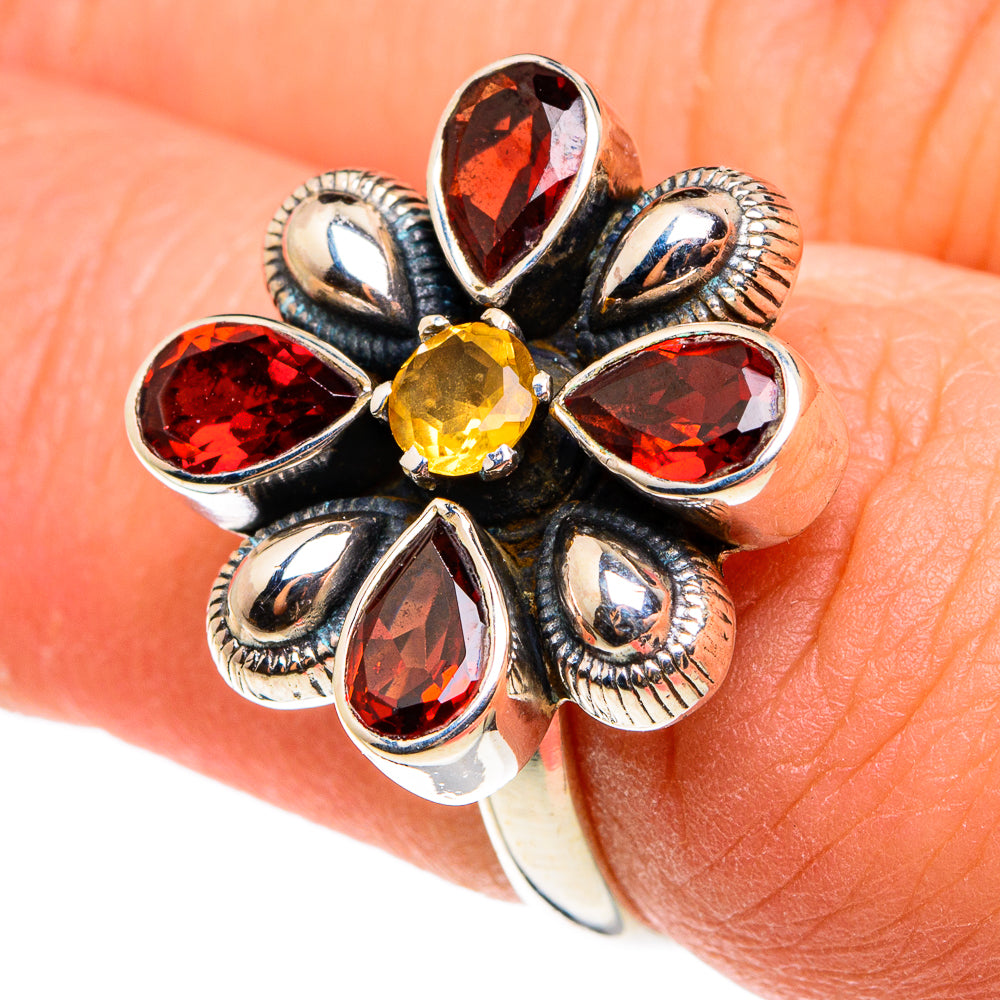 Garnet Rings handcrafted by Anasilvercos - RING77398
