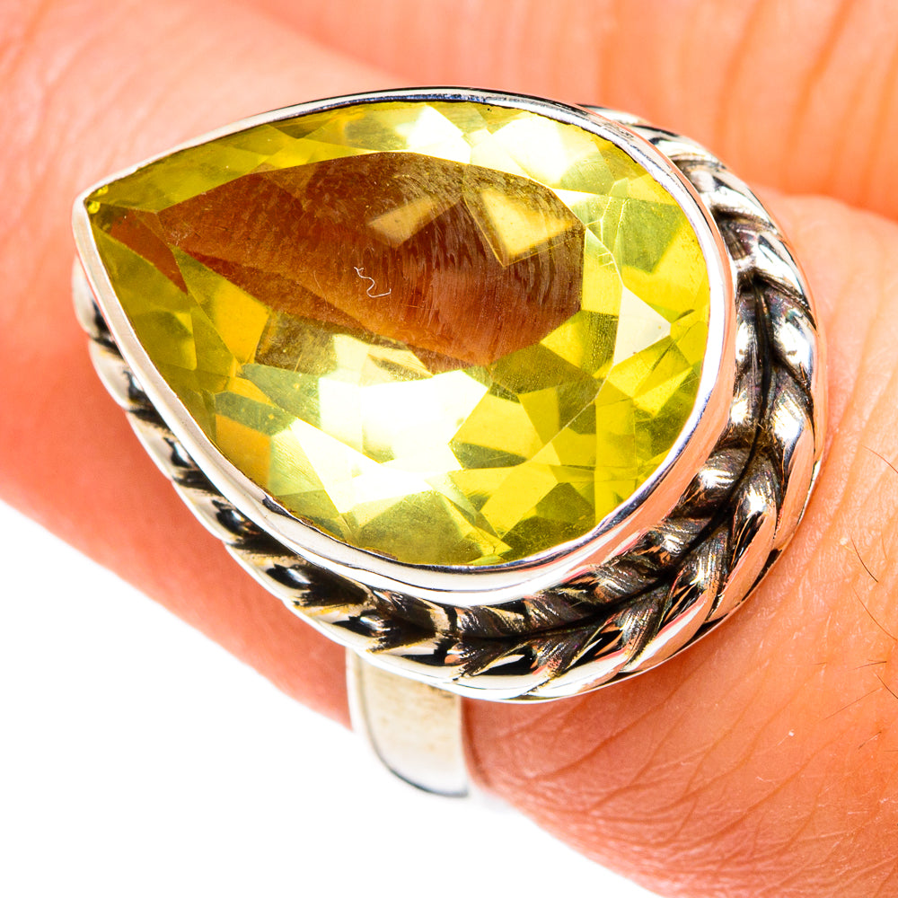 Citrine Rings handcrafted by Anasilvercos - RING77409