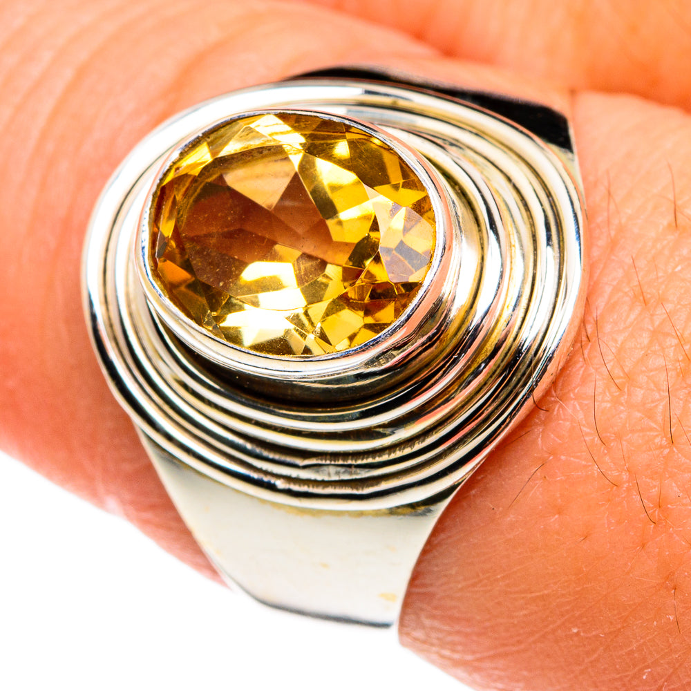 Mandarin Citrine Rings handcrafted by Anasilvercos - RING77421