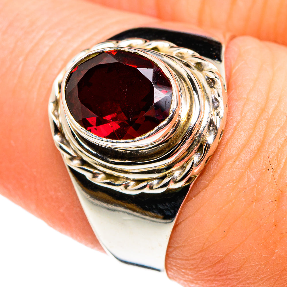 Garnet Rings handcrafted by Anasilvercos - RING77430
