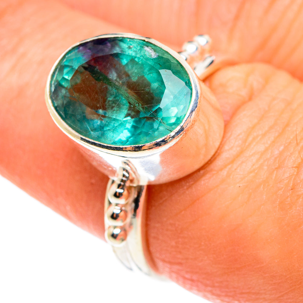 Blue Fluorite Rings handcrafted by Anasilvercos - RING77451