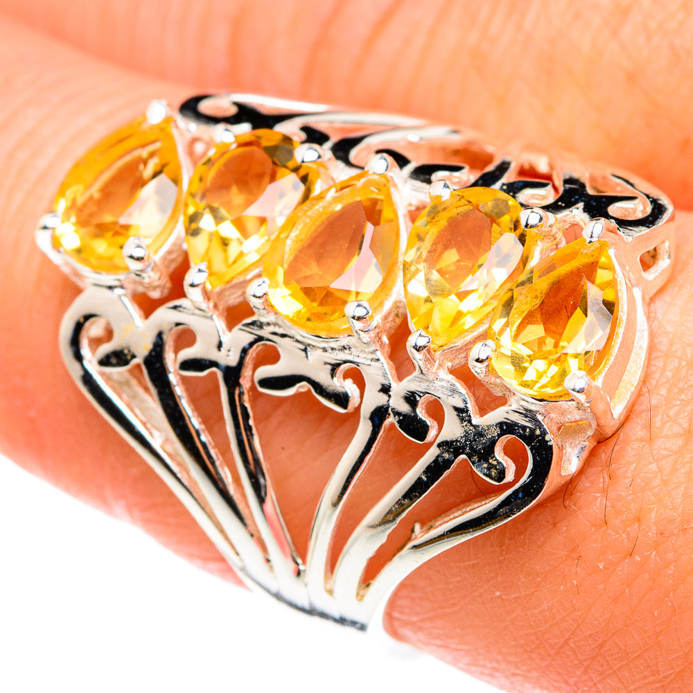 Citrine Rings handcrafted by Anasilvercos - RING77455