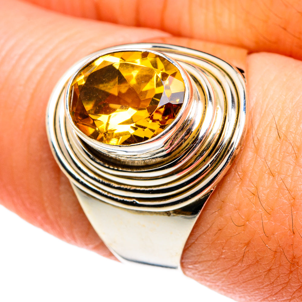 Citrine Rings handcrafted by Anasilvercos - RING77456