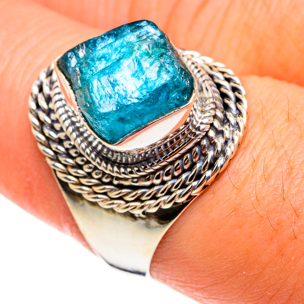Apatite Rings handcrafted by Anasilvercos - RING77482