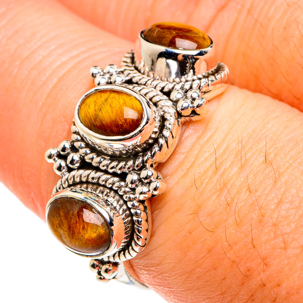 Tiger Eye Rings handcrafted by Anasilvercos - RING77487