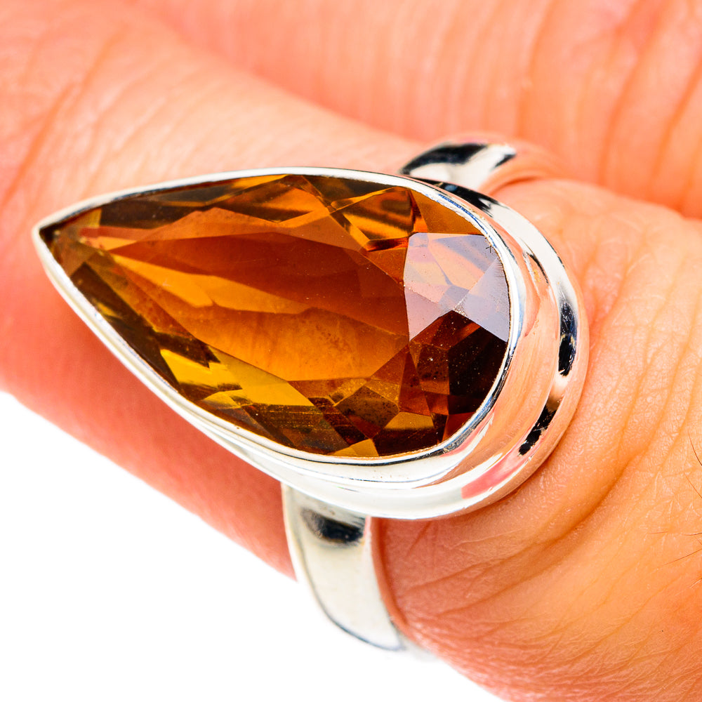 Mandarin Citrine Rings handcrafted by Anasilvercos - RING77491