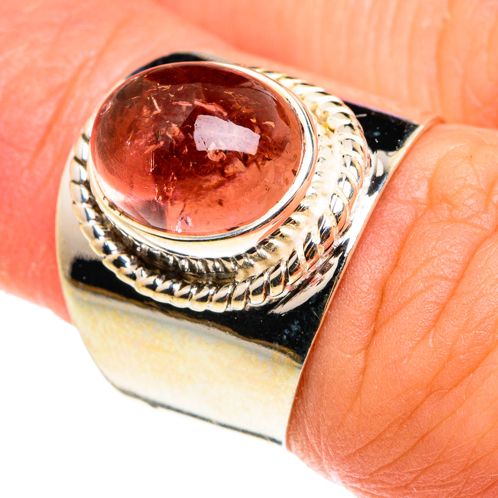 Pink Tourmaline Rings handcrafted by Anasilvercos - RING77495
