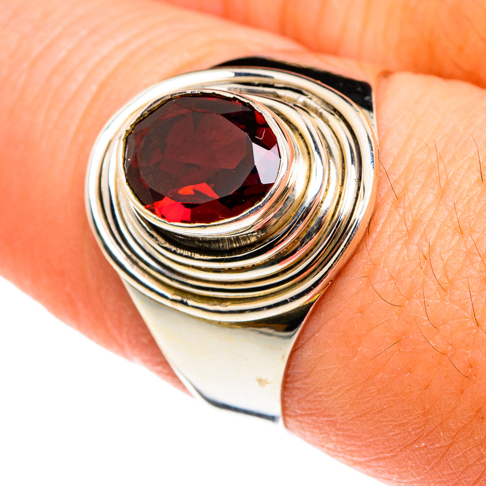 Garnet Rings handcrafted by Anasilvercos - RING77498