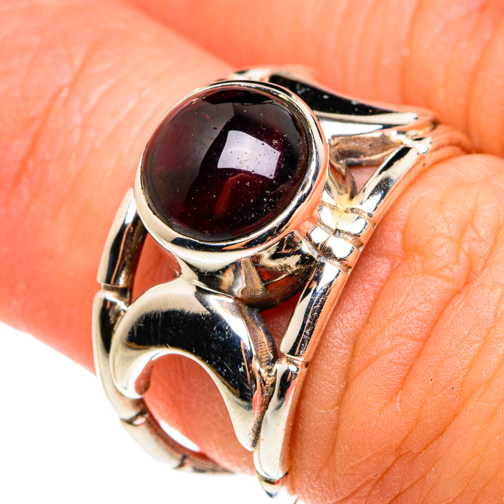 Garnet Rings handcrafted by Anasilvercos - RING77499