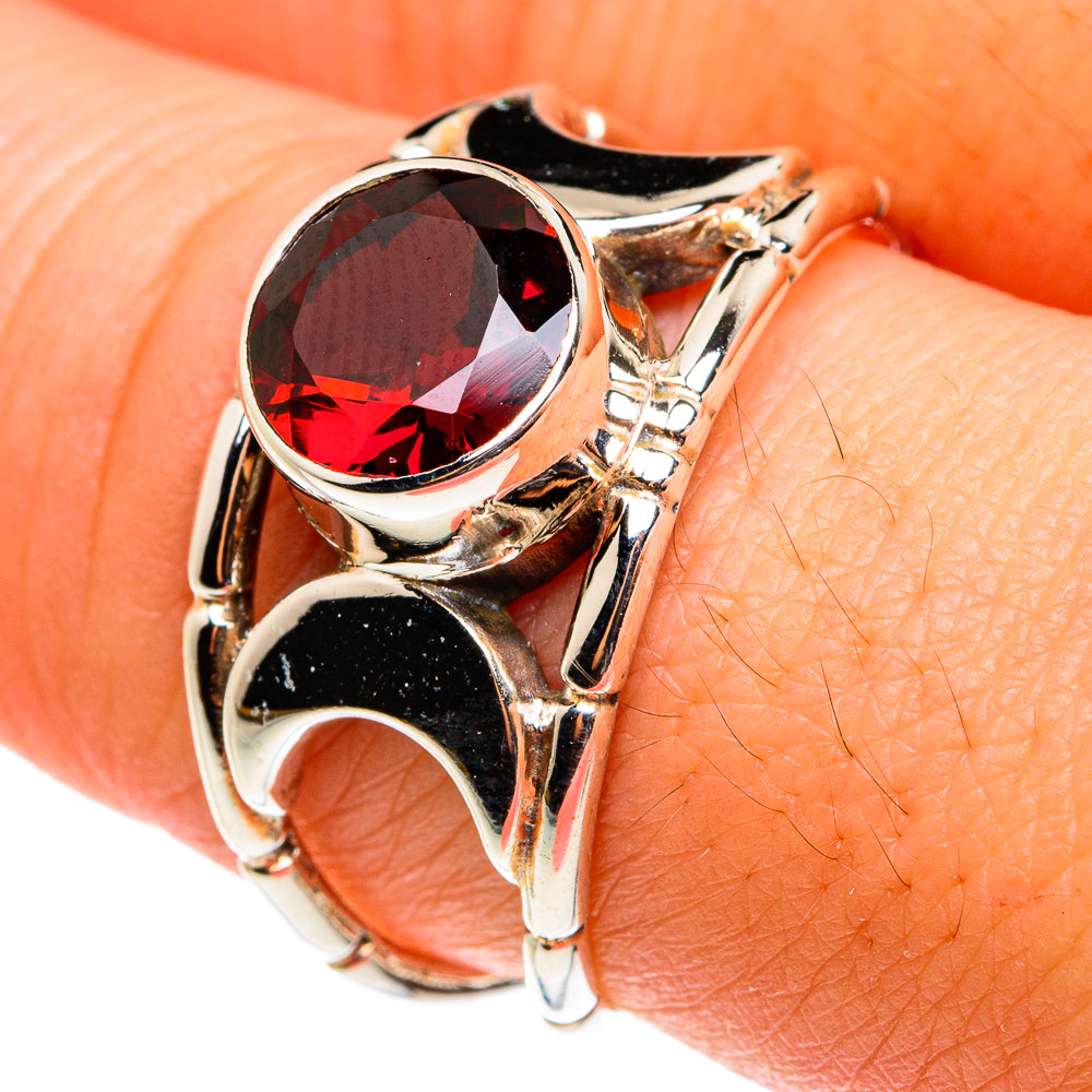 Garnet Rings handcrafted by Anasilvercos - RING77532