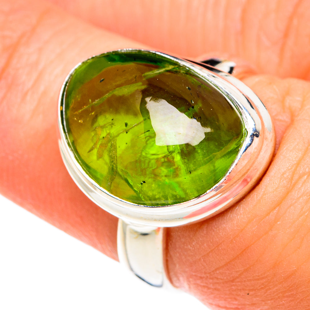 Peridot Rings handcrafted by Anasilvercos - RING77550