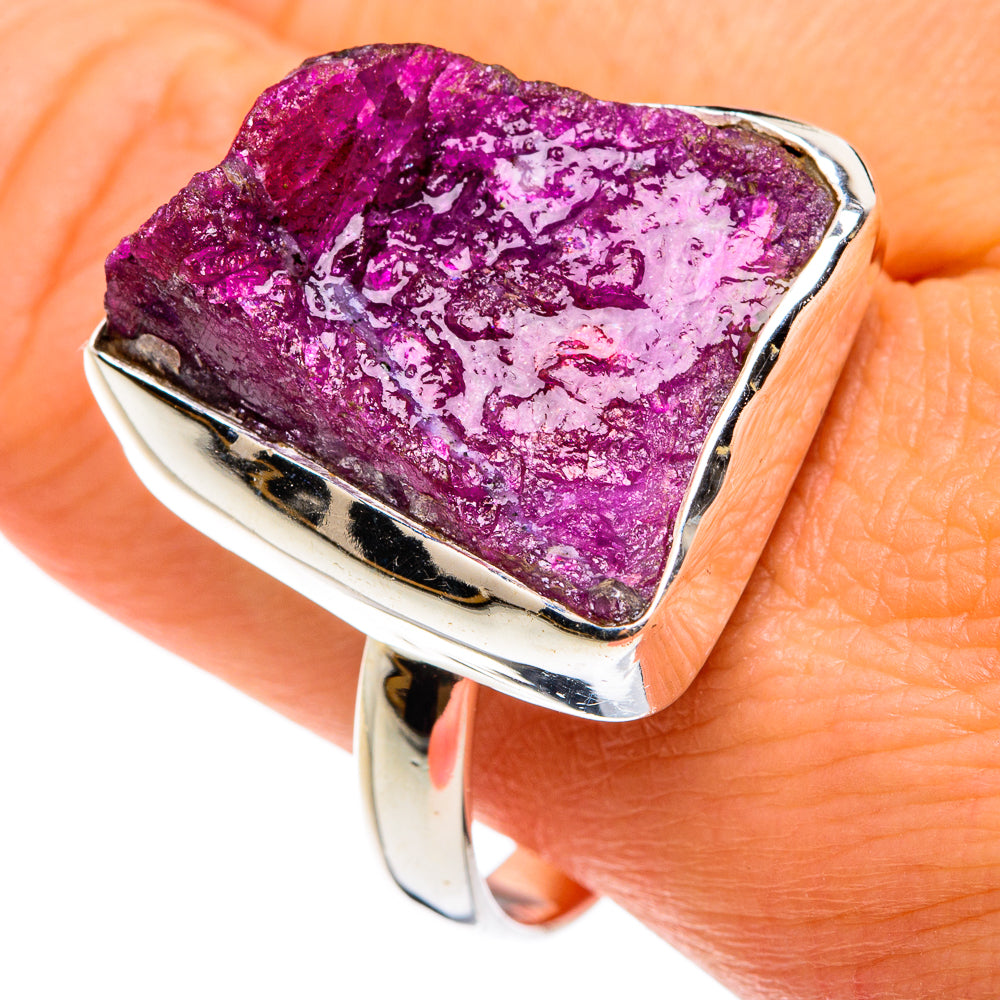 Ruby Fuchsite Rings handcrafted by Anasilvercos - RING77562