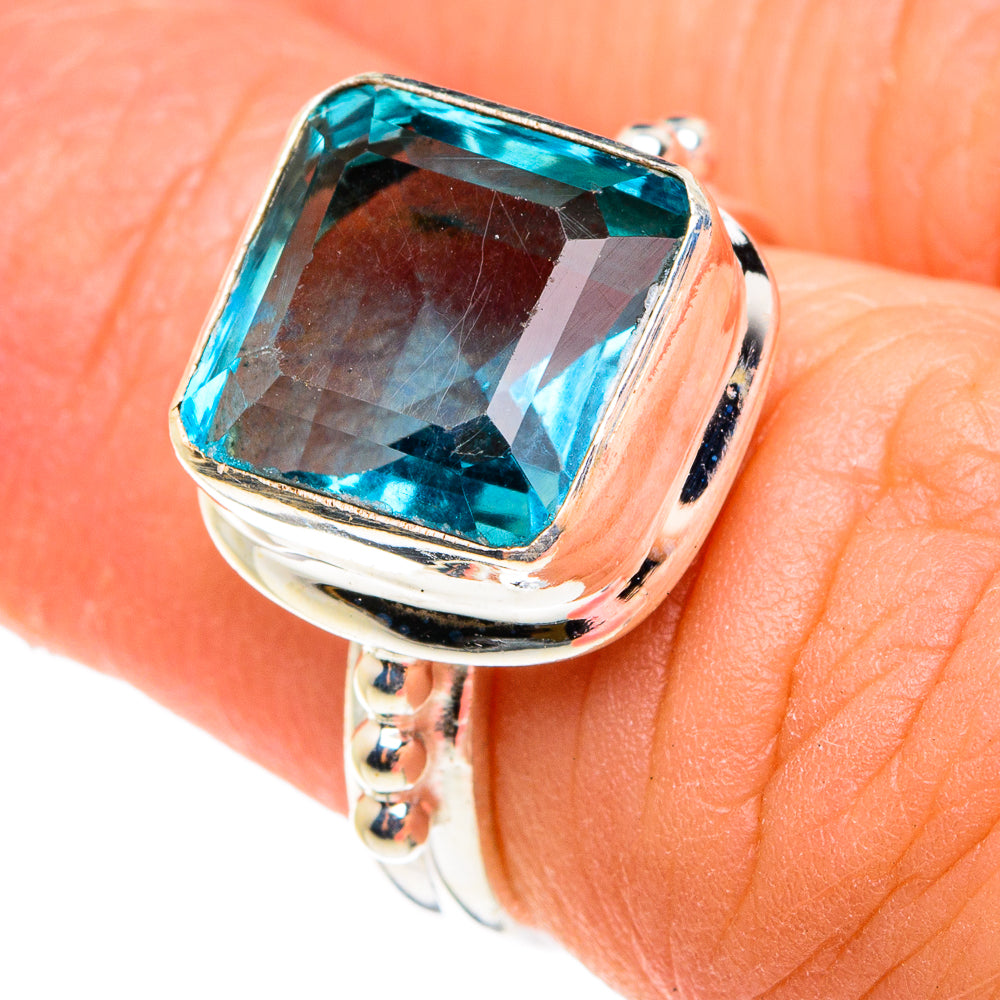 Blue Topaz Rings handcrafted by Anasilvercos - RING77578