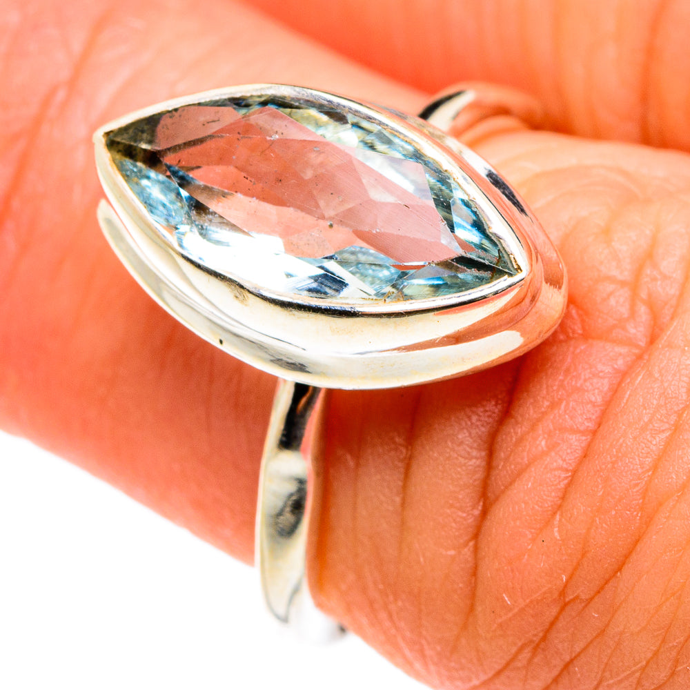 Blue Topaz Rings handcrafted by Anasilvercos - RING77581