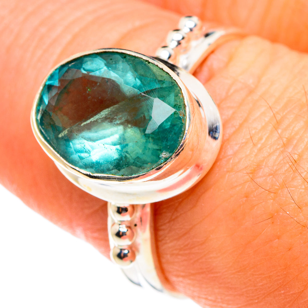 Blue Fluorite Rings handcrafted by Anasilvercos - RING77582