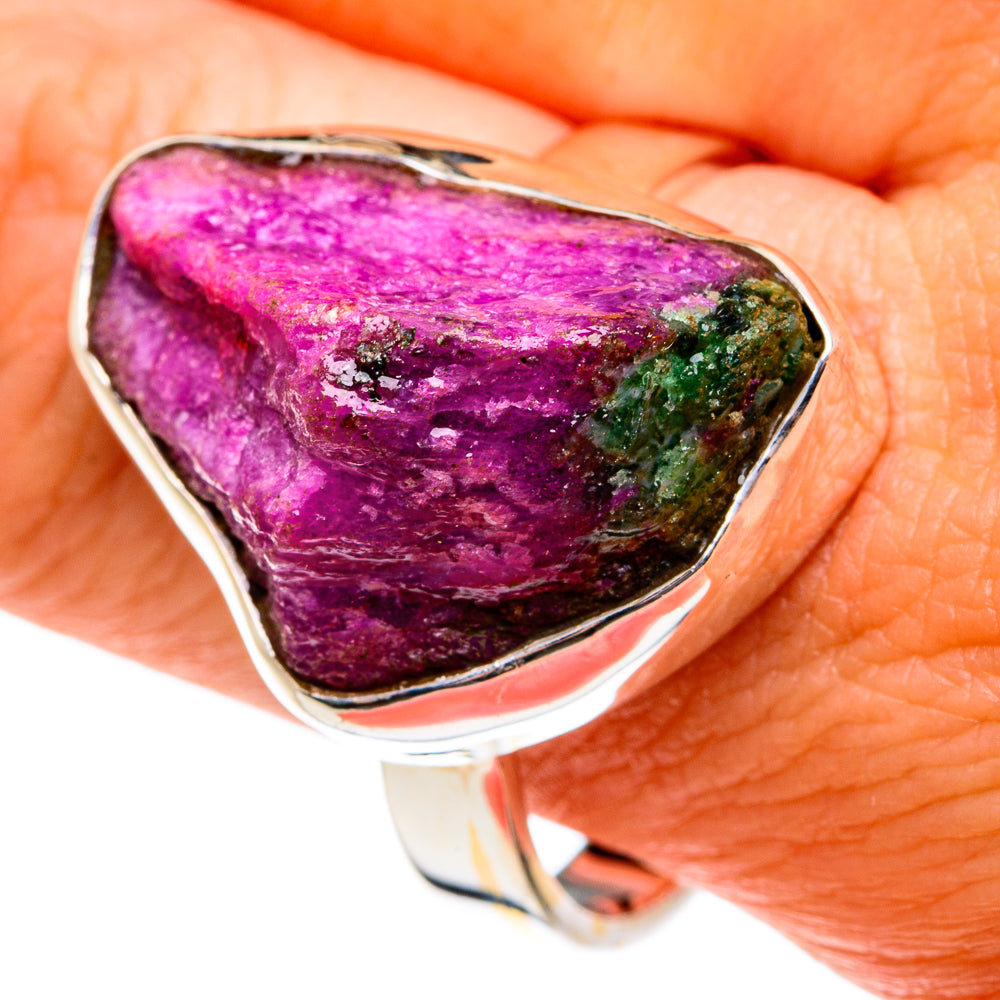 Ruby Zoisite Rings handcrafted by Anasilvercos - RING77622