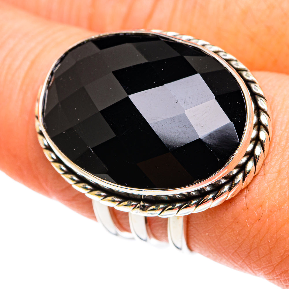 Black Onyx Rings handcrafted by Anasilvercos - RING77630