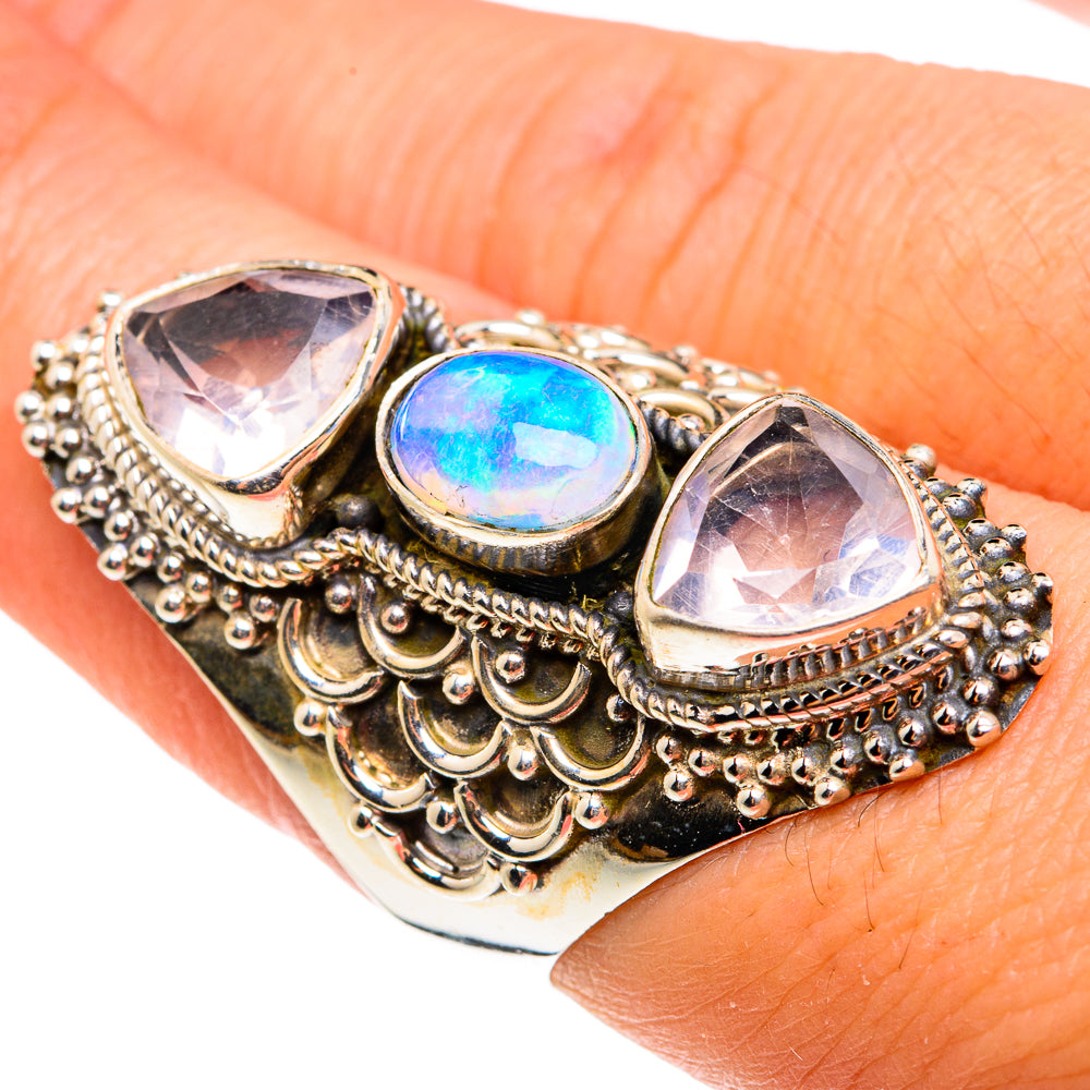 Ethiopian Opal Rings handcrafted by Anasilvercos - RING77640