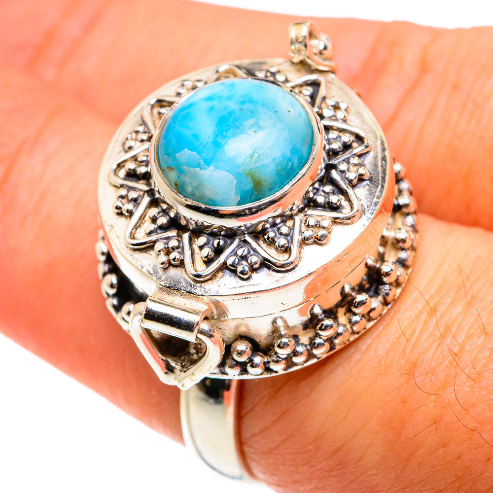Larimar Rings handcrafted by Anasilvercos - RING77647