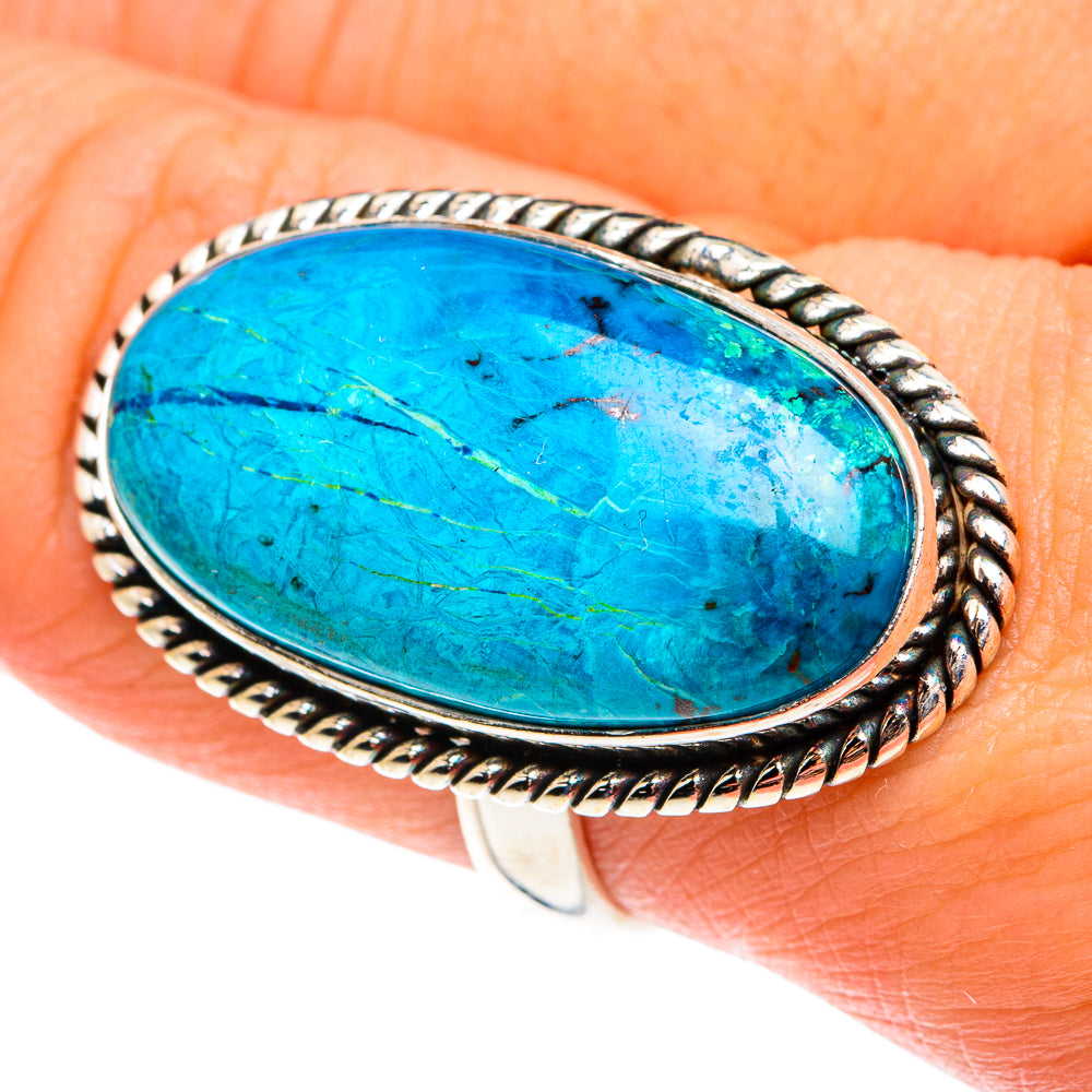 Chrysocolla Rings handcrafted by Anasilvercos - RING77653
