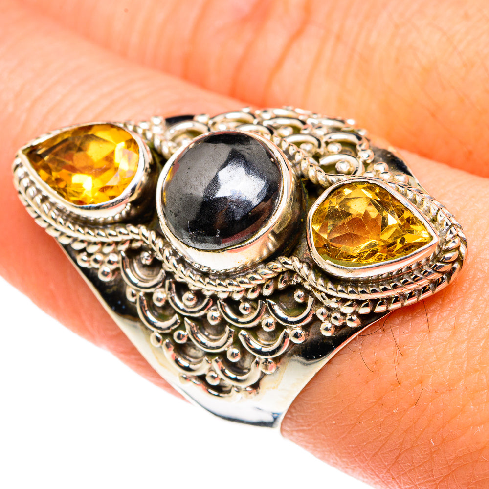 Hematite Rings handcrafted by Anasilvercos - RING77663